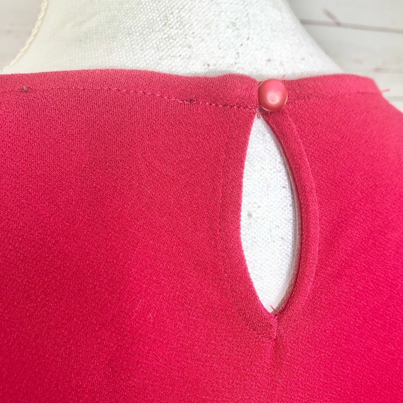 Adrianna Papell Dressy Long Sleeve Red Blouse - Picture 5 of 8